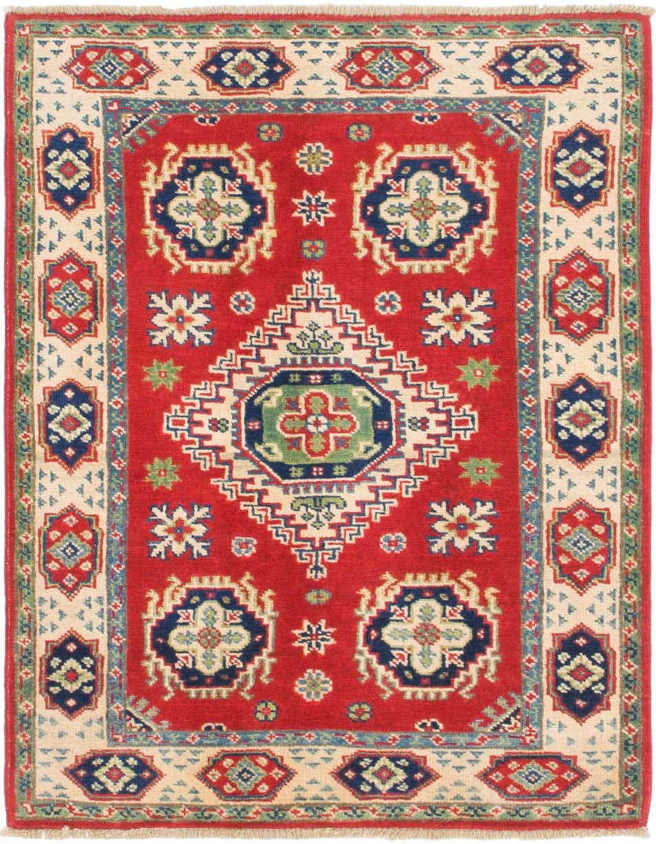 Primary image  2' 8 x 4'  Hand Knotted Kazak Rug