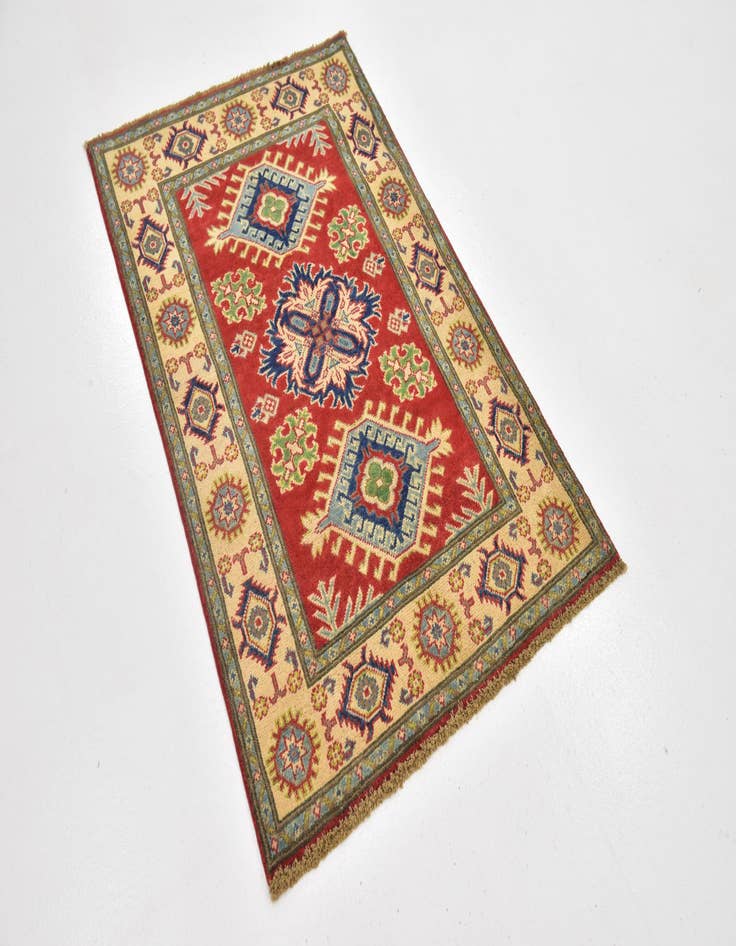 Detail image of  2' 8 x 4' 2  Hand Knotted Kazak Rug