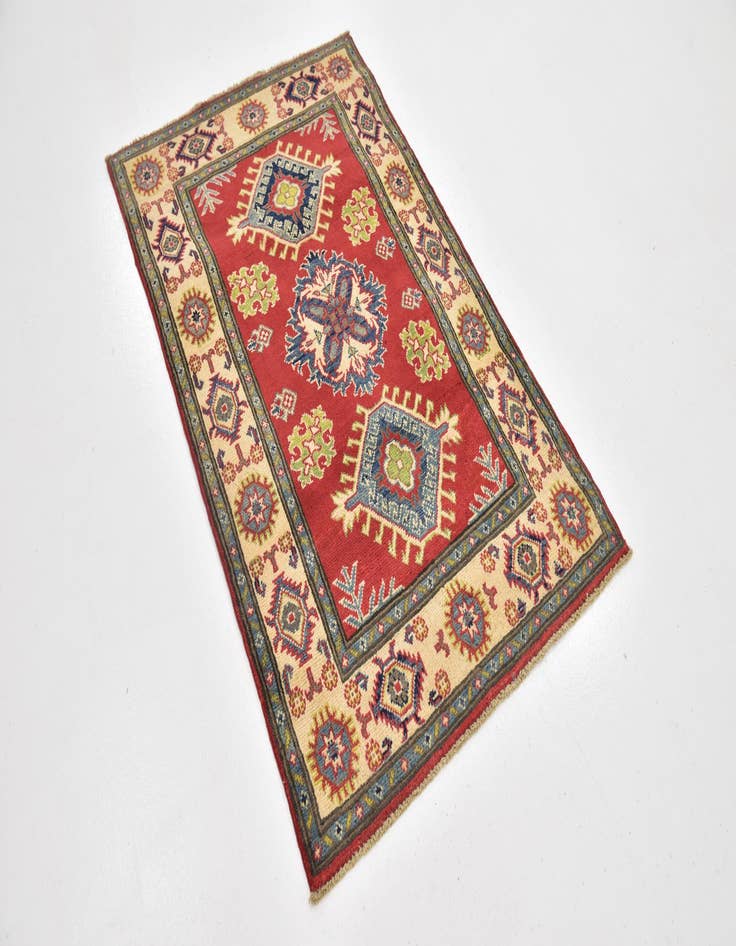 Detail image of 2' 10 x 4' 3 Hand Knotted Kazak Rug