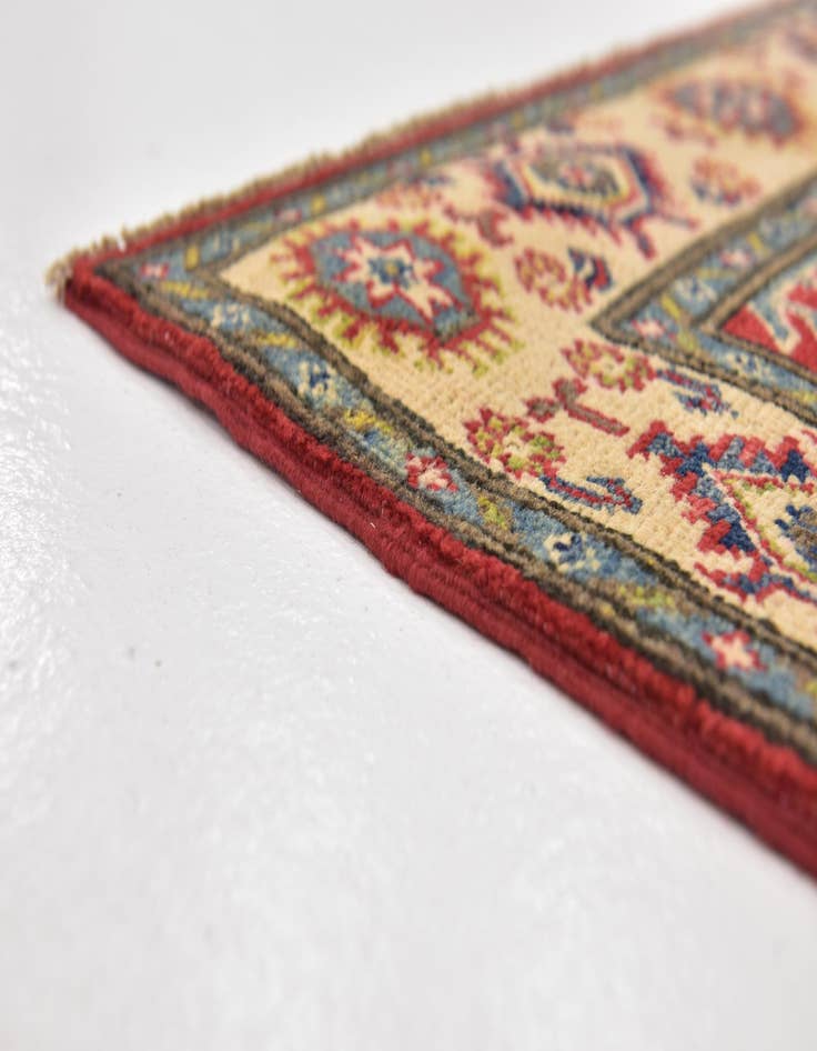 Detail image of 2' 10 x 4' 3 Hand Knotted Kazak Rug