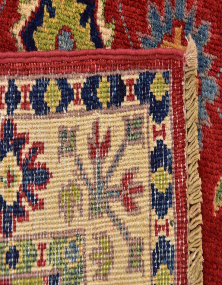 Detail image of  2' 7 x 4' 2  Hand Knotted Kazak Rug