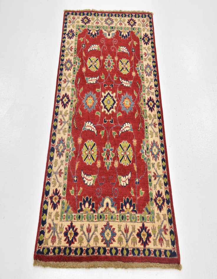 Detail image of  2' 7 x 4' 2  Hand Knotted Kazak Rug