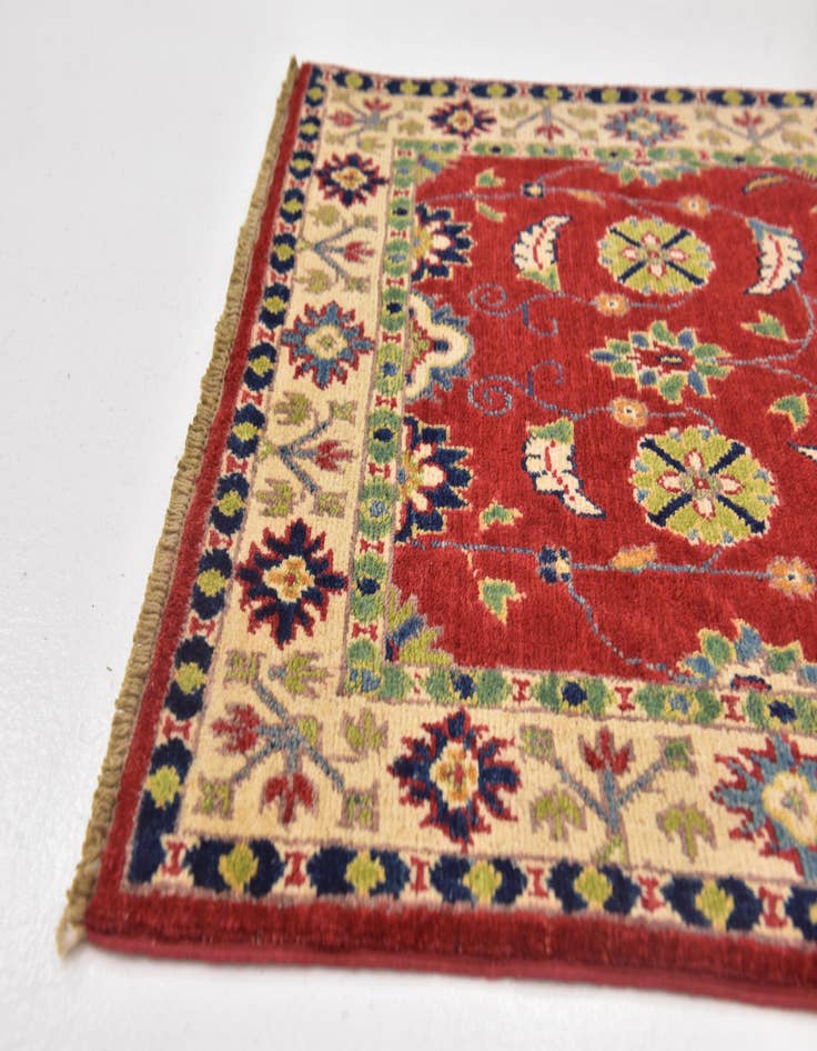Detail image of  2' 7 x 4' 2  Hand Knotted Kazak Rug