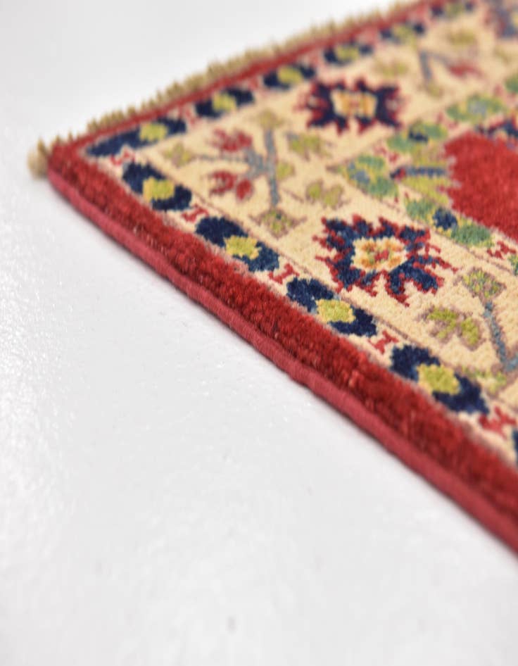 Detail image of  2' 7 x 4' 2  Hand Knotted Kazak Rug