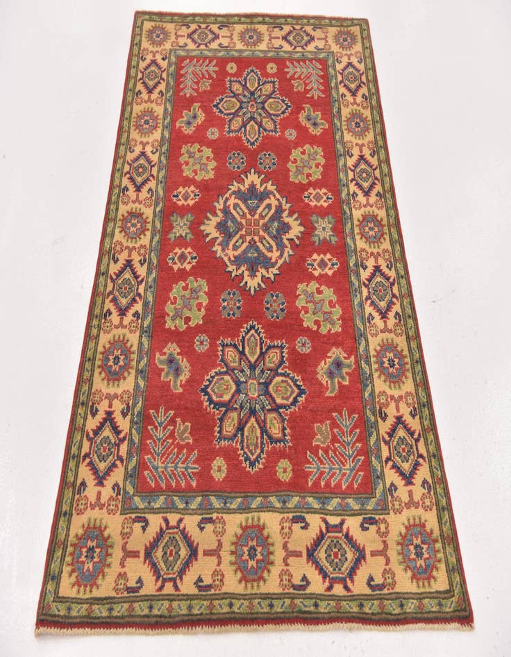 Detail image of  3' 3 x 5'  Hand Knotted Kazak Rug