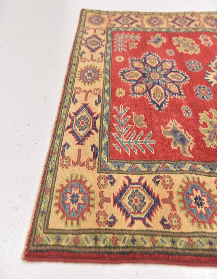 Detail image of  3' 3 x 5'  Hand Knotted Kazak Rug