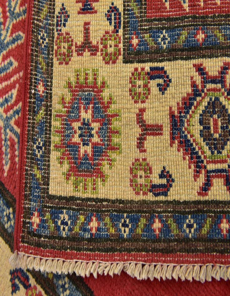 Detail image of  3' 2 x 5'  Hand Knotted Kazak Rug