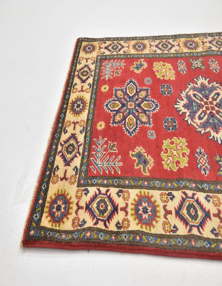 Detail image of  3' 2 x 5'  Hand Knotted Kazak Rug