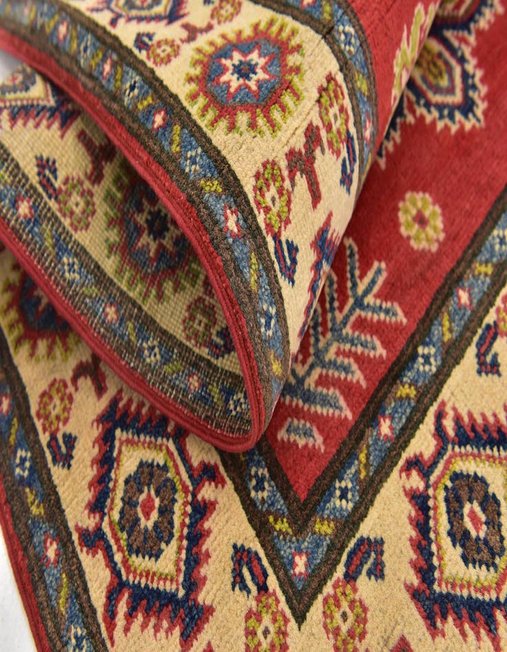 Detail image of  3' 2 x 5'  Hand Knotted Kazak Rug