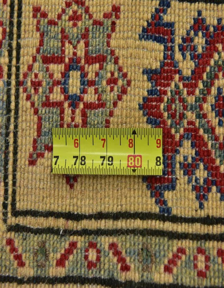 Detail image of  4' x 5' 9  Hand Knotted Kazak Rug