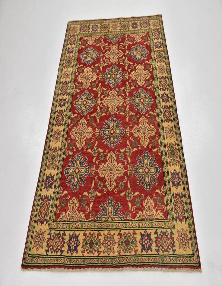 Detail image of  4' x 5' 9  Hand Knotted Kazak Rug