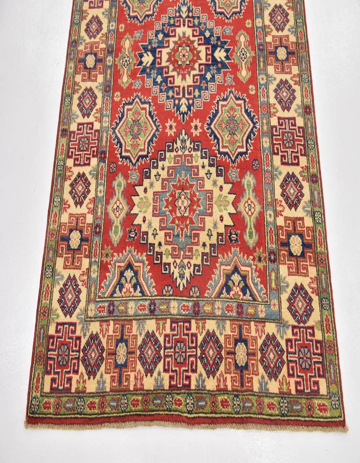Detail image of  4' x 5' 10  Hand Knotted Kazak Rug