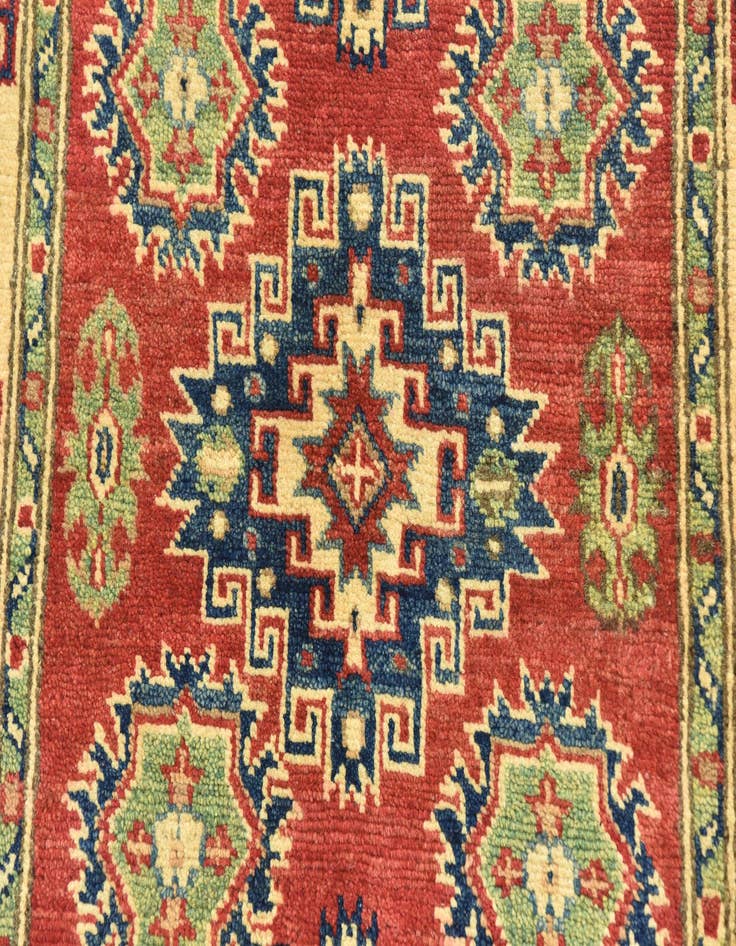 Detail image of  2' 7 x 4' 2  Hand Knotted Kazak Rug