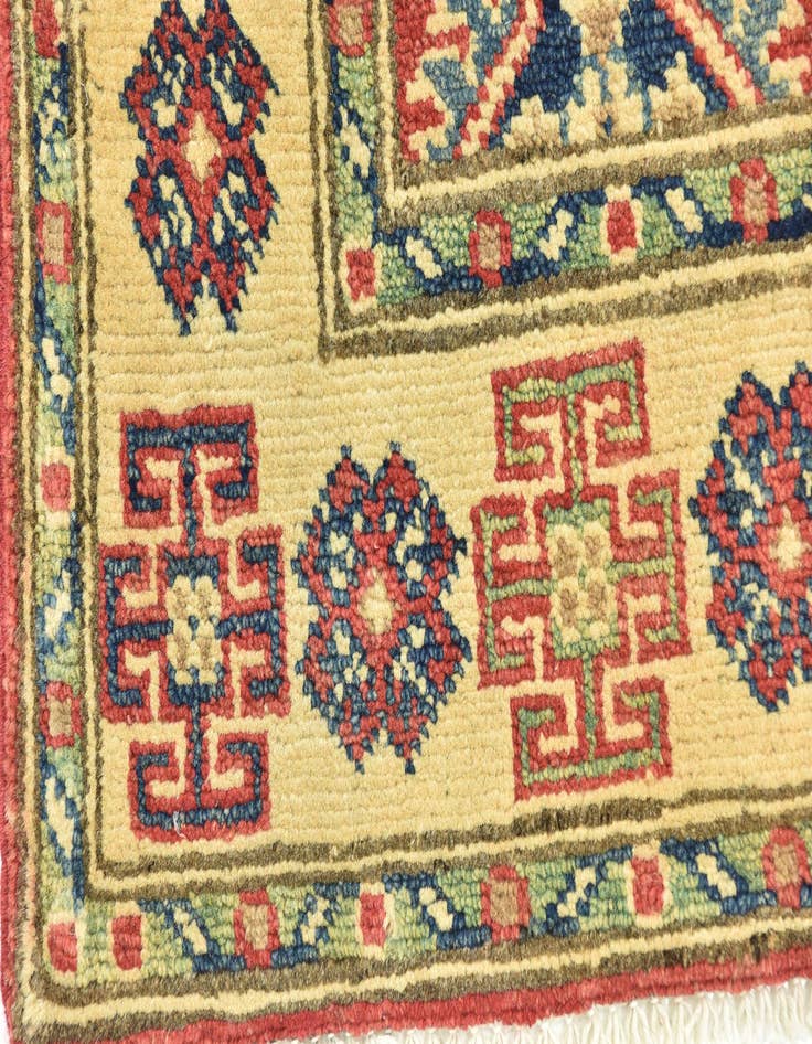 Detail image of  2' 7 x 4' 2  Hand Knotted Kazak Rug