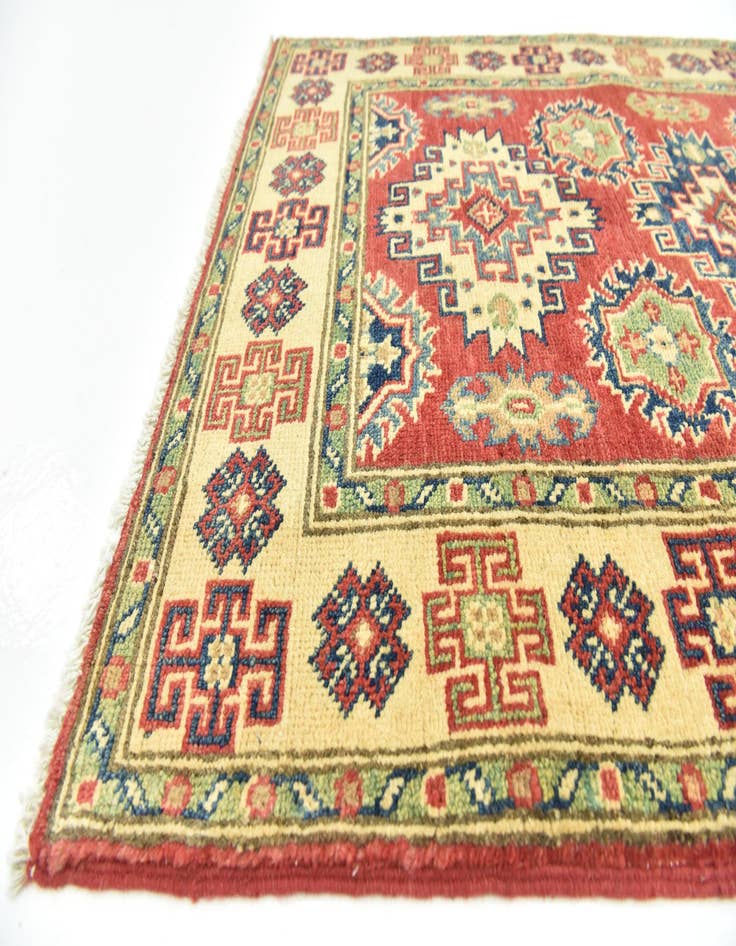 Detail image of  2' 7 x 4' 2  Hand Knotted Kazak Rug