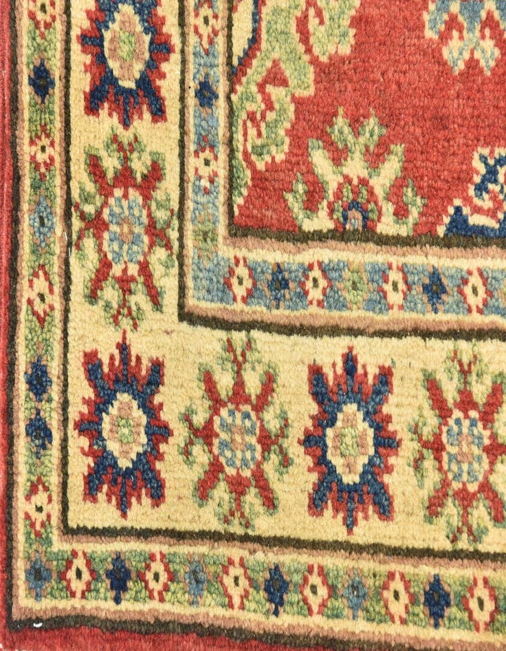 Detail image of  2' 9 x 4' 3  Hand Knotted Kazak Rug