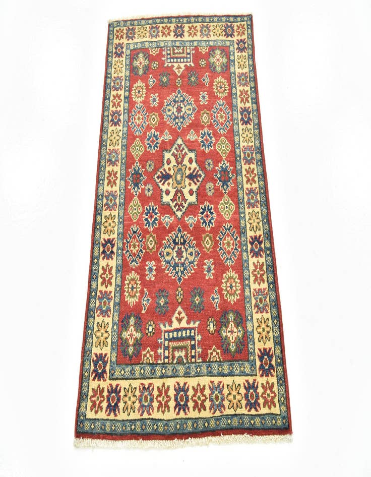 Detail image of  2' 7 x 4'  Hand Knotted Kazak Rug