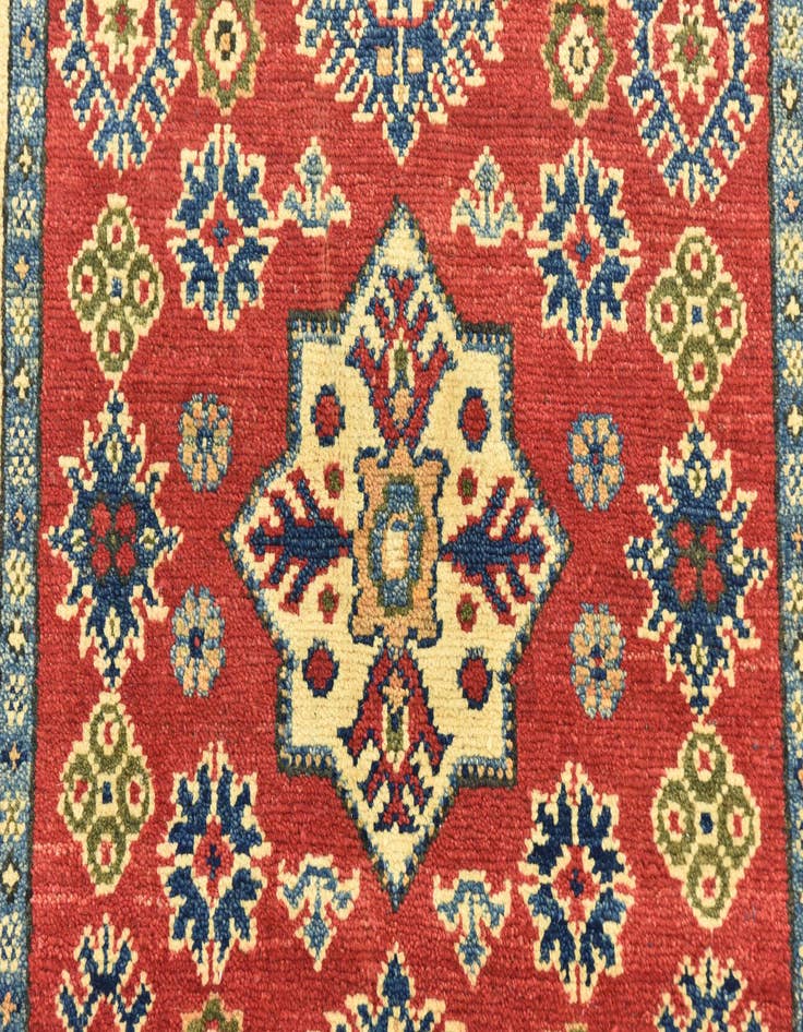 Detail image of  2' 7 x 4'  Hand Knotted Kazak Rug