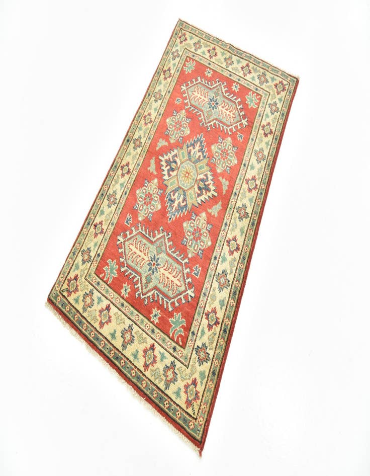 Detail image of  2' 9 x 4' 4  Hand Knotted Kazak Rug