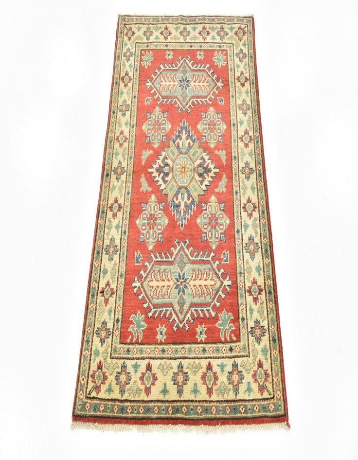 Detail image of  2' 9 x 4' 4  Hand Knotted Kazak Rug