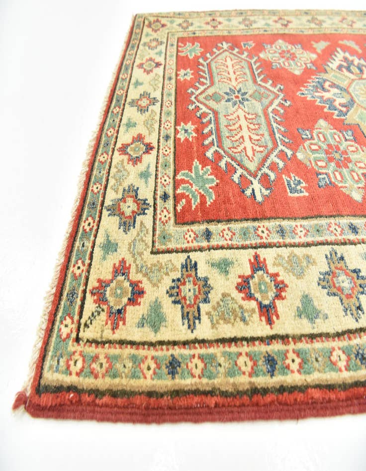 Detail image of  2' 9 x 4' 4  Hand Knotted Kazak Rug