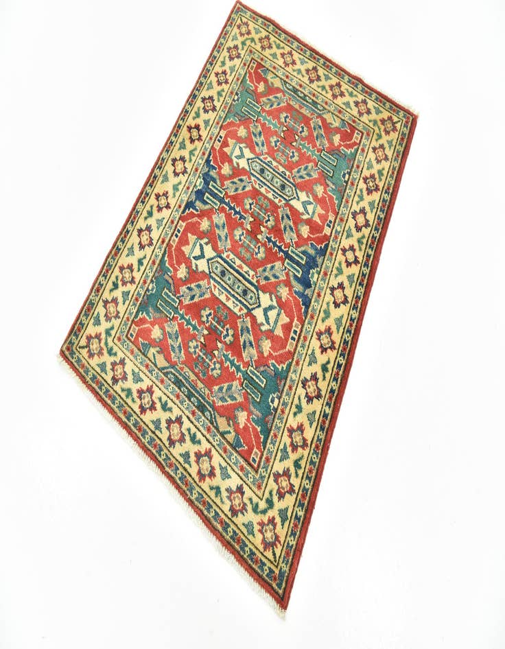 Detail image of  3' x 3' 10  Hand Knotted Kazak Rug