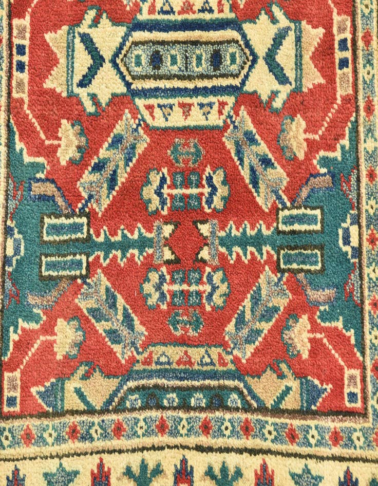 Detail image of  3' x 3' 10  Hand Knotted Kazak Rug