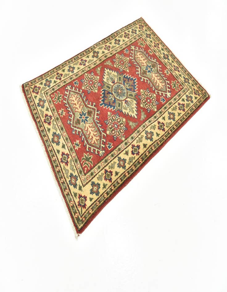 Detail image of  2' 9 x 4'  Hand Knotted Kazak Rug