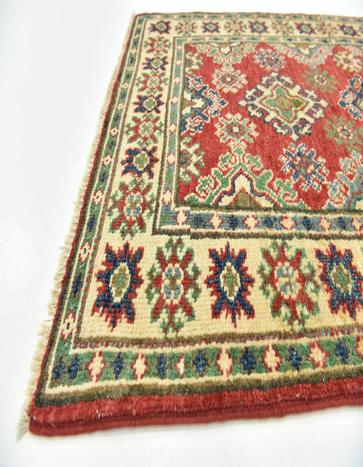 Detail image of  2' 6 x 4' 3  Hand Knotted Kazak Rug