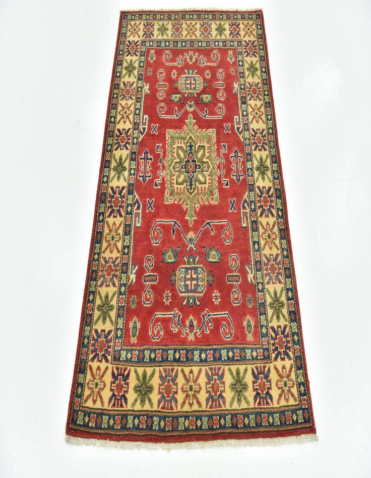 Detail image of  3' 4 x 5'  Hand Knotted Kazak Rug