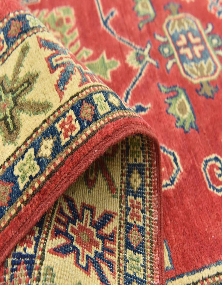 Detail image of  3' 4 x 5'  Hand Knotted Kazak Rug