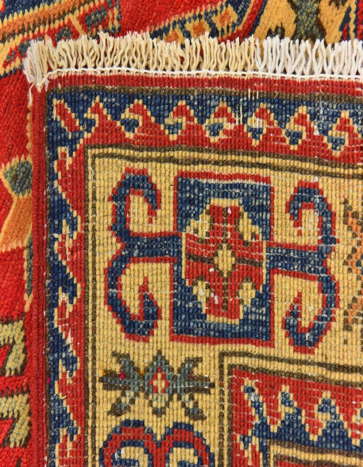 Detail image of  3' 5 x 4' 10  Hand Knotted Kazak Rug