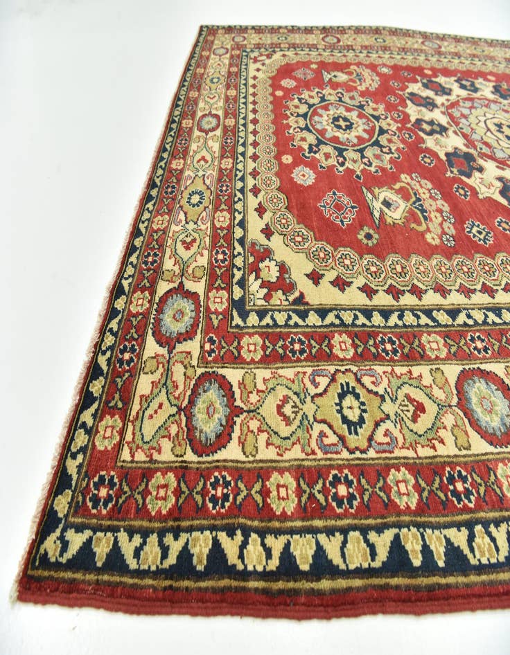 Detail image of  6' 10 x 9' 8  Hand Knotted Kazak Rug