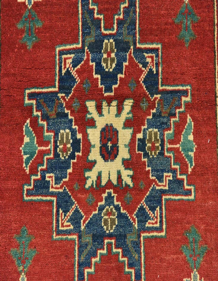 Detail image of  3' 5 x 4' 10  Hand Knotted Kazak Rug