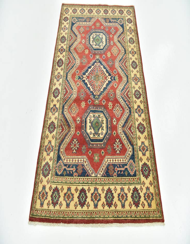 Detail image of  4' 2 x 6' 5  Hand Knotted Kazak Rug