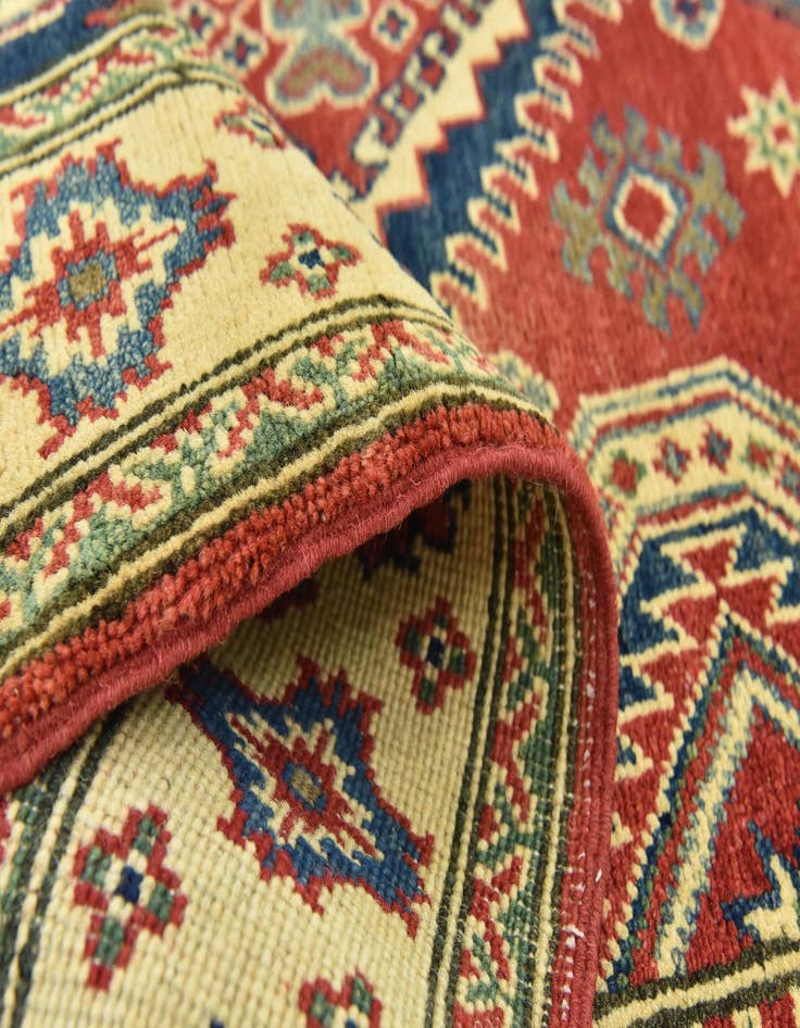 Detail image of  4' 2 x 6' 5  Hand Knotted Kazak Rug