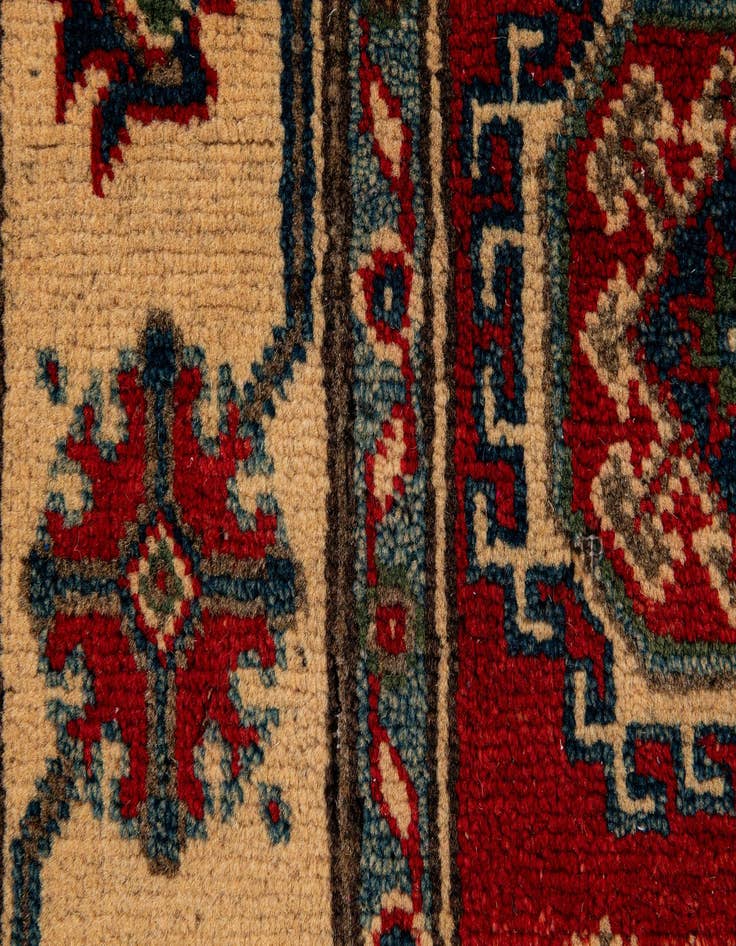 Detail image of  3' 4 x 5' 2  Hand Knotted Kazak Rug