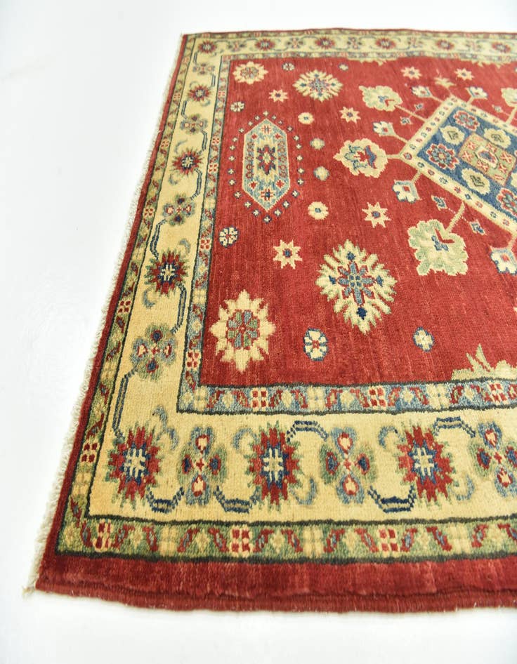 Detail image of  3' 4 x 5'  Hand Knotted Kazak Rug