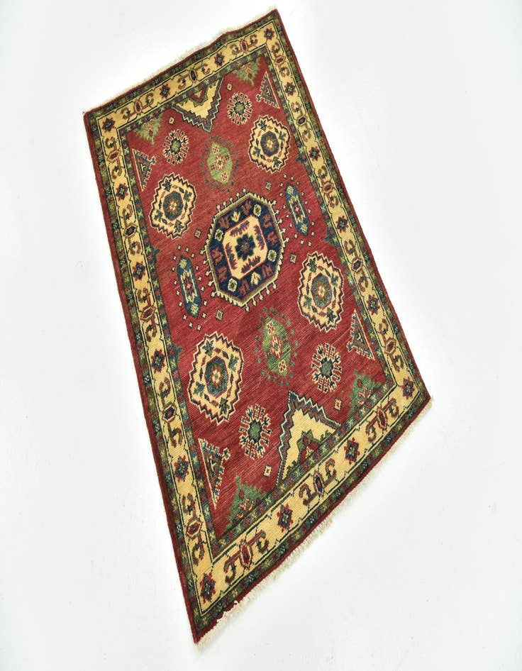 Detail image of  3' x 3' 9  Hand Knotted Kazak Rug