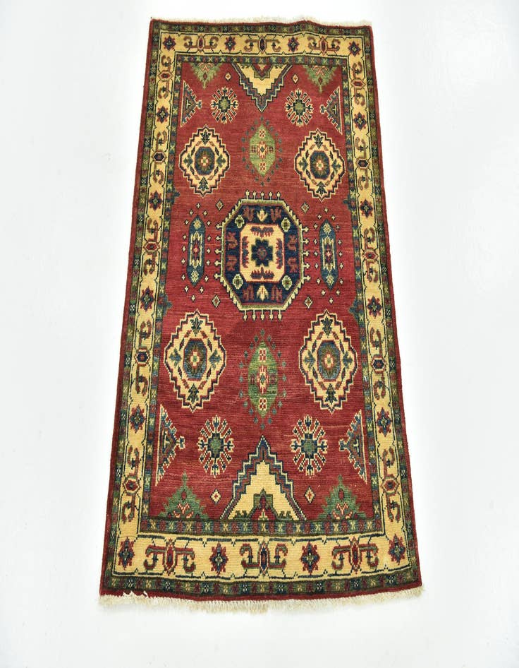 Detail image of  3' x 3' 9  Hand Knotted Kazak Rug