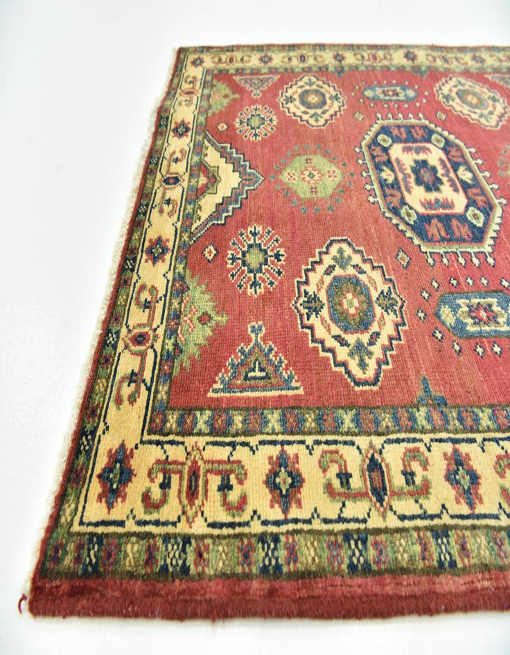 Detail image of  3' x 3' 9  Hand Knotted Kazak Rug