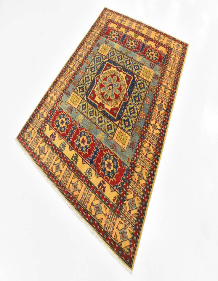 Detail image of  5' 2 x 6' 7  Hand Knotted Kazak Rug