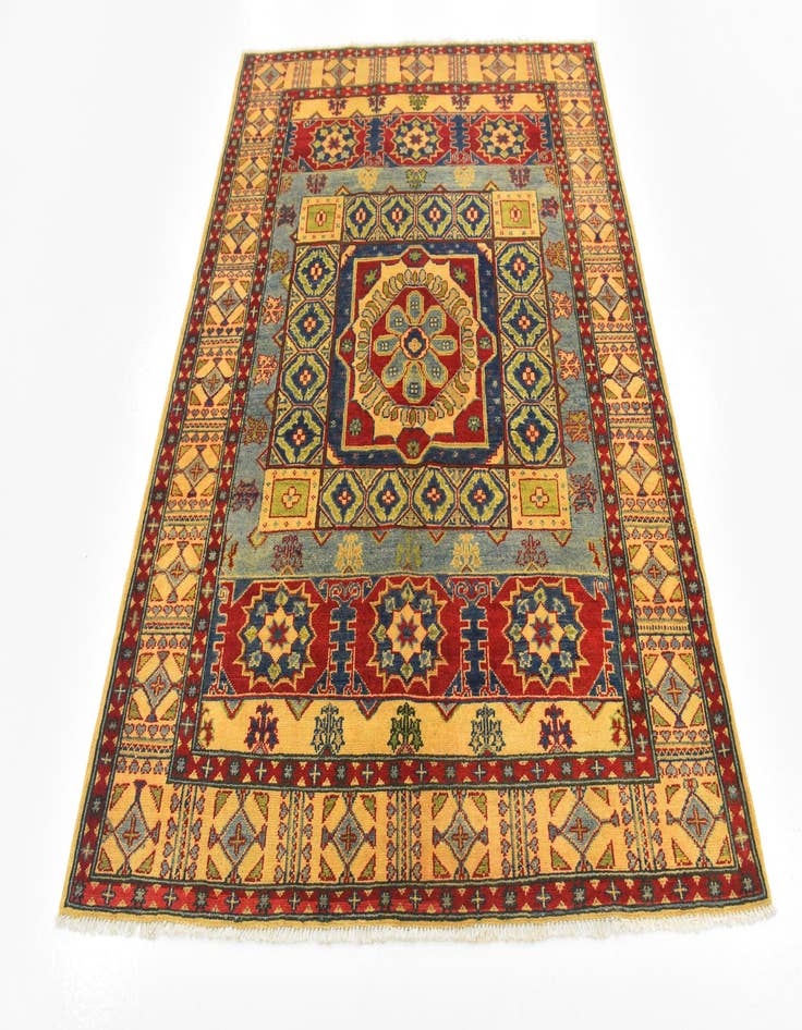 Detail image of  5' 2 x 6' 7  Hand Knotted Kazak Rug