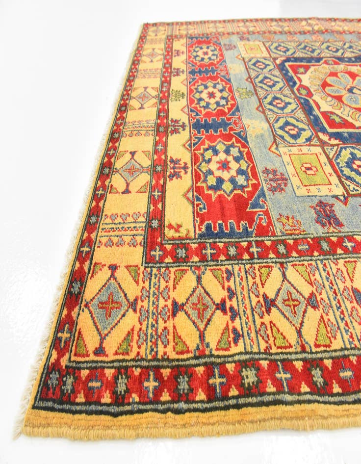 Detail image of  5' 2 x 6' 7  Hand Knotted Kazak Rug