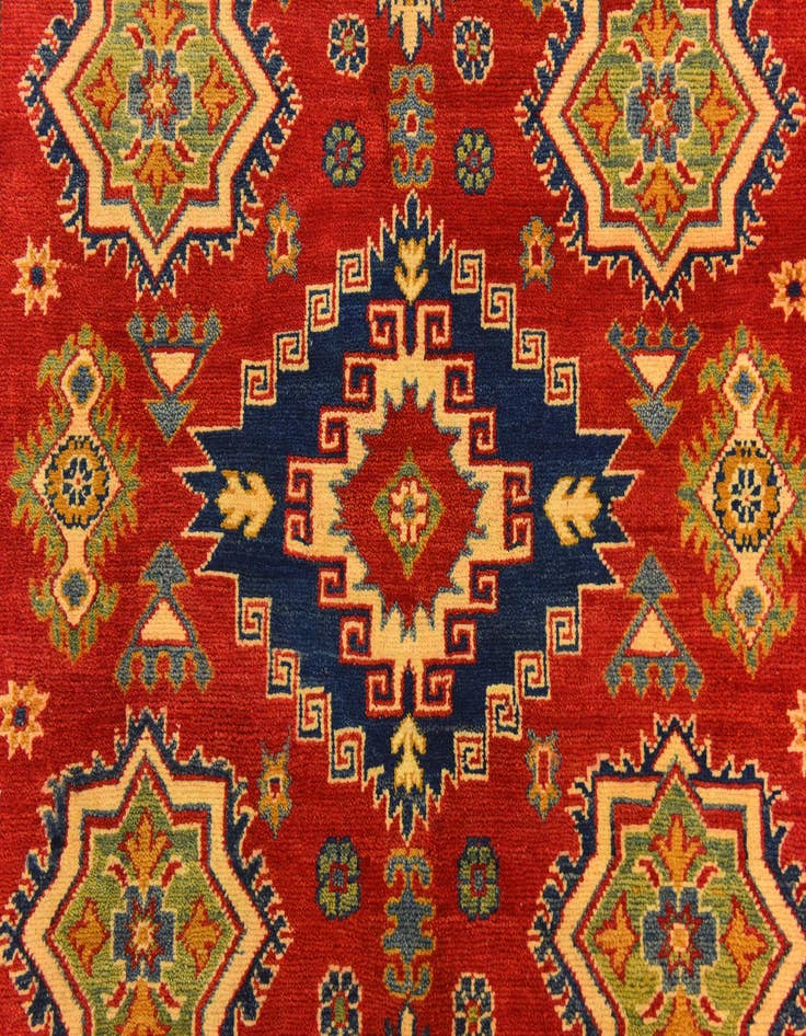 Detail image of  5' 2 x 6' 6  Hand Knotted Kazak Rug