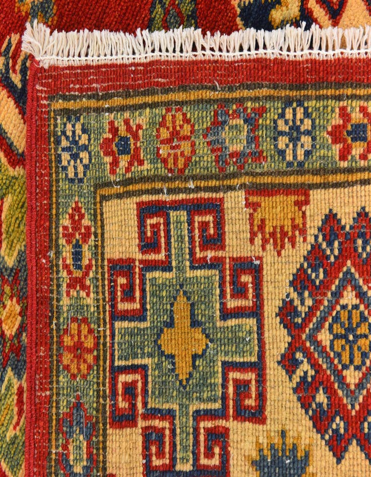 Detail image of  5' 2 x 6' 6  Hand Knotted Kazak Rug