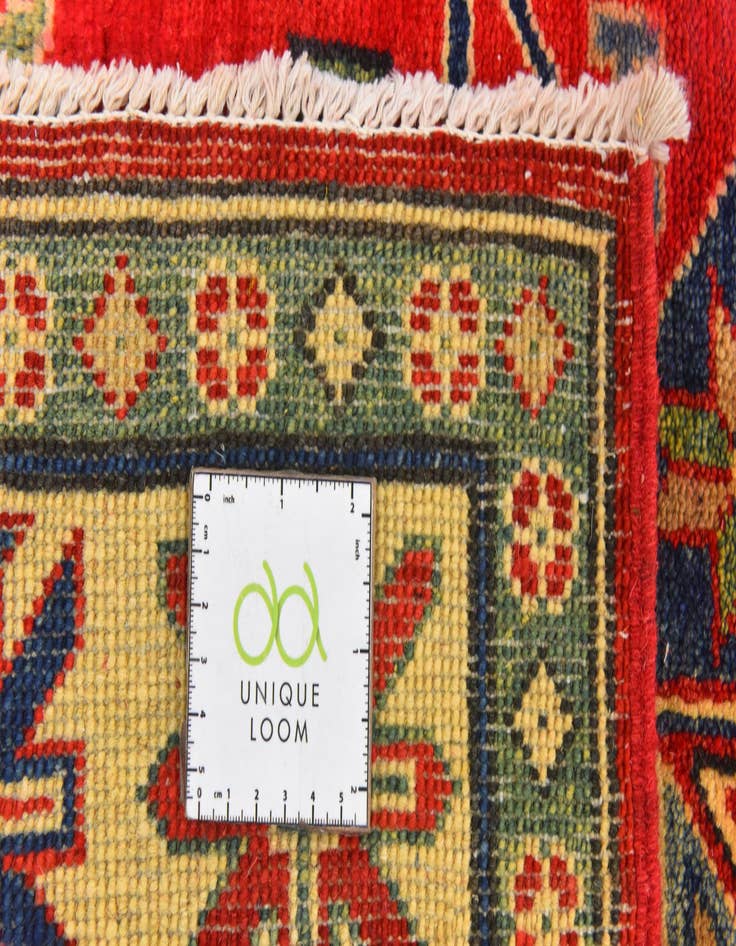 Detail image of  5' x 6' 6  Hand Knotted Kazak Rug