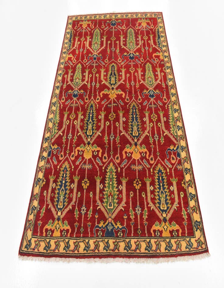 Detail image of  5' x 6' 6  Hand Knotted Kazak Rug