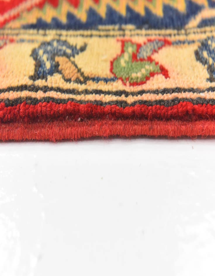 Detail image of  5' x 6' 6  Hand Knotted Kazak Rug