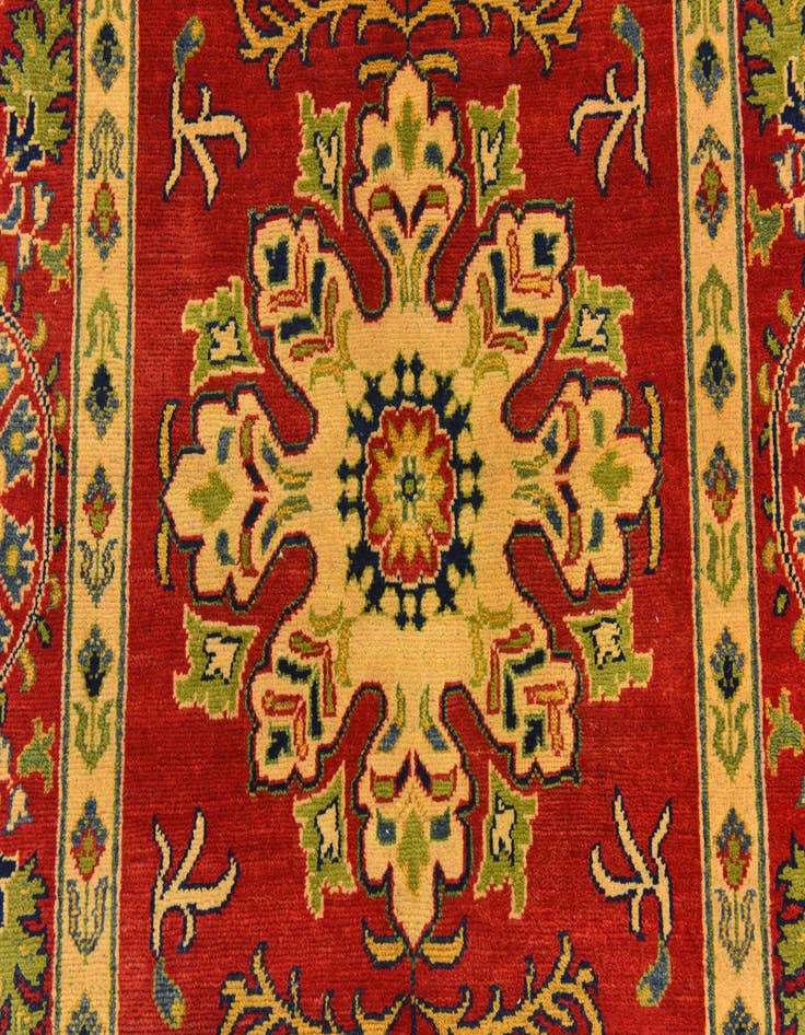Detail image of  5' 2 x 6' 9  Hand Knotted Kazak Rug